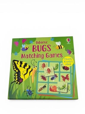 Usborne Bugs Matching Games Set – Complete w/ Boards, Cards & Book